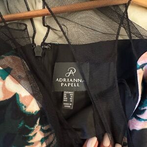 Adrianna Papell Black Floral Intimate Wear